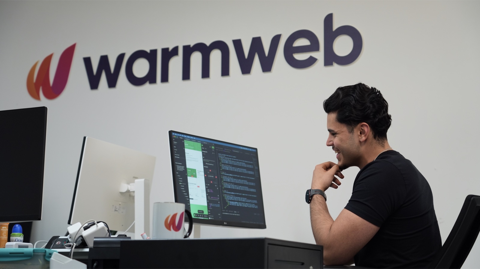 De werkplek van Warmweb in Emmen